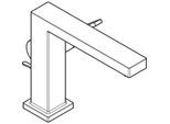 hansgrohe Tecturis E Einhebel-Waschtischarmatur 73023340 Ausladung 155mm, mit Zugstangen-Ablaufgarnitur, brushed black chrome
