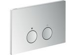 hansgrohe Axor FlushPlate Drückerplatte 42531000 für 2-Mengen-Spülung, Metall, chrom