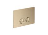 hansgrohe Axor FlushPlate Drückerplatte 42531140 für 2-Mengen-Spülung, Metall, brushed bronze