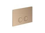hansgrohe Axor FlushPlate Drückerplatte 42531300 für 2-Mengen-Spülung, Metall, polished red gold