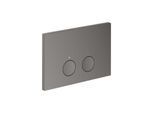 hansgrohe AXOR FlushPlate Drückerplatte 42531330 für 2-Mengen-Spülung, Metall, polished black chrome