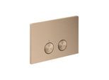 hansgrohe Axor FlushPlate Drückerplatte 42531310 für 2-Mengen-Spülung, Metall, brushed red gold