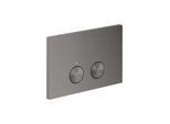 hansgrohe AXOR FlushPlate Drückerplatte 42531340 für 2-Mengen-Spülung, Metall, brushed black chrome