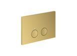hansgrohe AXOR FlushPlate Drückerplatte 42531990 für 2-Mengen-Spülung, Metall, polished gold optic