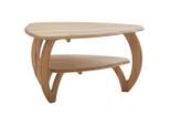 Linea Natura Couchtisch, Eiche, Holz, Wildeiche, massiv, Freiform, C-Form, 60x50x90 cm, Wohnzimmer, Wohnzimmertische, Couchtische