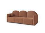 BETTSOFA SUVI III Q Hellbraun Bucle-Stoff mit Schlaffunktion