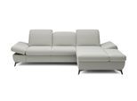 ECKSOFA FELICE R-S Grau Geflochtener Stoff mit Schlaffunktion