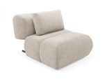 SESSEL ATOMO, Modern Polstersessel Loungesessel, Velours-Stoff Beige