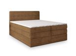 BOXSPRINGBETT LUNERA 140x200 cm mit Matratze und Topper - Kupferfarben