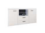 SIDEBOARD RITMO 156x40x82 cm mit 2 Schubladen und 2 Türen Weiß
