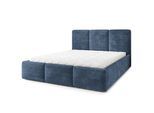 POLSTERBETT MORENA LM 180x200 cm mit Bettkästen - Blau