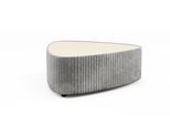 COUCHTISCH LINEO 89 cm Wohnzimmertisch gepolstert Grau