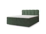 BOXBETT MERU 160x200 cm mit Matratze und Topper - Grün