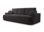 BETTSOFA FILO Schwarz Bucle-Stoff mit Schlaffunktion