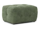 POLSTERHOCKER Kozy im Bumpy-Design aus weichem Grün Chenille-Stoff