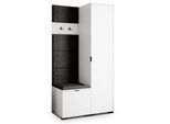 GARDEROBENSCHRANK LORI 95/181/51 cm Modern Weiß