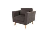 SESSEL Mario Braun - Khaki Microfaser