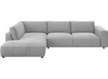 Ecksofa MUSTERRING "MR LUCIA, Luxuriöse Wohlfühlgarnitur von Musterring", grau, B:330cm H:81cm T:224cm, 94% Polyester, 6% Nylon, Sofas, Ecksofa, Erstklassige Kammerkissen, komfortable Umbauecke & zeitloser Look