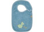 Lätzchen STERNTALER "Dino Rexi, blau", Baby, blau, Baumwolle, Lätzchen