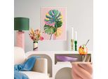 Bild mit Rahmen REINDERS "Colourful Leafs", bunt (farbe bild(er): bunt), B:30cm H:40cm T:1,6cm, Holzwerkstoff, Bilder