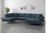 Wohnlandschaft TRENDS BY HG "Summer", blau (b881 memphis 14 teal), B:360cm H:86cm T:195,5cm, 90% Polyester;10% Nylon, Sofas, Wohnlandschaft
