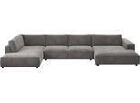 Wohnlandschaft MUSTERRING "MR LUCIA, das ultimative Raumwunder von Musterring", schwarz, grau, B:434cm H:81cm T:224cm, 88% Polyester, 12% Polyacryl, Sofas, Wohnlandschaft, Gigantische Fläche, erstklassige Kammerkissen & Luxus-Komfort