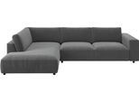 Ecksofa MUSTERRING "MR LUCIA, Luxuriöse Wohlfühlgarnitur von Musterring", grau, B:330cm H:81cm T:224cm, 88% Polyester, 12% Polyacryl, Sofas, Ecksofa, Erstklassige Kammerkissen, komfortable Umbauecke & zeitloser Look