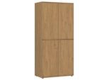 Möbelix , Holzwerkstoff , 1 Fächer , 92x199.9x55 cm ,