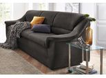 3-Sitzer DOMO COLLECTION "Lale formschönes und komfortables Sofa, zeitlos und elegant", grau (anthrazit), B:198cm H:88cm T:93cm, Microfaser PRIMABELLE (100% Polyester);Struktur grob (85% Polyester, 15% Polyacryl);Struktur (100% Polyester), Sofas, 3-Sitzer, optimal für kleinere Räume