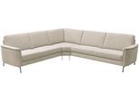Ecksofa HOME AFFAIRE "Solvaro, optional motorischer Sitzvorzug, Breite 283 cm", beige (nature), B:283cm H:85cm T:263cm, 76% Polyacryl, 24% Polyester, Sofas, Ecksofa, Saugroboter-tauglich, hochwertige Details & sorgfältige Verarbeitung