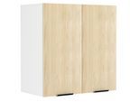 Hängeschrank VCM "Küchenschrank B. 60 cm Hängeschrank Küche Fasola", braun (weiß, honig, eiche), B:60cm T:31cm, Obermaterial: 100% Holz Wood., Schränke, Hängeschrank