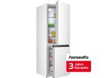 HANSEATIC Kühl-/Gefrierkombination "HKGK14349D", Energieeffizienz: D, weiß, Rechtsanschlag, Kühlschränke, inkl. 3 Jahre Herstellergarantie, Kühl-/Gefrierkombination