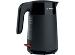 BOSCH Wasserkocher "MyMoment TWK2M163, Abschaltautomatik, Überhitzungschutz, Tassenanzeige", schwarz, B:23,7cm H:26,7cm T:15,8cm, Wasserkocher, Stiftung Warentest Testsieger (2,2) Ausgabe 03/2025, schwarz matt, Wasserkocher