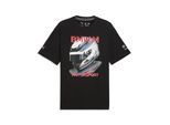 T-Shirt PUMA "BMW M MOTORSPORT Helm T-Shirt Herren", Jungen, Gr. M, schwarz, Obermaterial: 100% Baumwolle. Rippe: 71% Baumwolle, 29% Polyester, clean, regular fit, Rundhals, Shirts T-Shirt