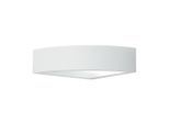 Luce ambiente Design Wandleuchte Luce Ambiente e Design, Weiß, Glas, Keramik, halbrund,halbrund, 21x7x21 cm, gleichmäßige Lichtverteilung, Lampen & Leuchten, Innenbeleuchtung, Leuchten nach Räumen, Treppenbeleuchtung