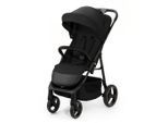 Kinderkraft Buggy Trig 3, Schwarz, 54x107.5x91 cm, Feststellbremse, Fußstütze abklappbar, Einhand-Faltmechanismus, Baby on Tour, Kinderwagen, Buggys