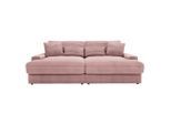 Carryhome Bigsofa, Altrosa, Kunststoff, 3-Sitzer, Füllung: Schaumstoff, Silikon,Schaumstoff, Silikon,Schaumstoff, Silikon, 230x80x190 cm, Typenauswahl, Rücken echt, haustierfreundlicher Bezug, Wohnzimmer, Sofas & Couches, Sofas, Bigsofas