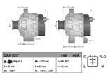 DENSO Generator dan1017 für TOYOTA