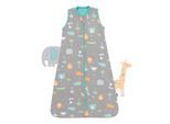 Babyschlafsack SCHLUMMERSACK "Schlafsack ohne Füßen 1.0 Tog" Gr. 80, grau (safari), Schlafsäcke, Baby, L: 80cm, Obermaterial: 100% Baumwolle CO., L:80cm