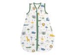 Babyschlafsack SCHLUMMERSACK "Schlafsack ohne Füßen 0.5 Tog" Gr. 90, grün (dschungel), Schlafsäcke, Baby, L: 90cm, Obermaterial: 50% Baumwolle CO(Bio). 50% Viskose CV., L:90cm