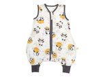 Babyschlafsack SCHLUMMERSACK "Schlafsack mit Füßen 0.5 Tog" Gr. 70, gelb (panda), Schlafsäcke, Baby, L: 70cm, Obermaterial: 50% Baumwolle CO(Bio). 50% Viskose CV., L:70cm
