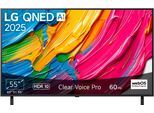 LG QNED-Fernseher "55QNED80A6A", Energieeffizienz: E, schwarz, 55 ″, Fernseher, QNED-Fernseher