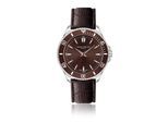Quarzuhr FRANZ BÖHLER "BA4-S080S", braun (braun croco), Armbanduhren, Herren, Quarzuhr