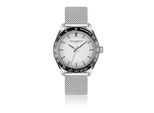 Quarzuhr FRANZ BÖHLER "BA7-B010S", silber, Armbanduhren, Herren, Quarzuhr