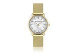 Quarzuhr FRANZ BÖHLER "BE1-B038G", gold, Armbanduhren, Damen, Quarzuhr