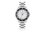 Quarzuhr FRANZ BÖHLER "BA3-B090S", silber, Armbanduhren, Herren, Quarzuhr