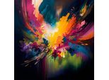Leinwandbild AFFENGEILEBILDER "Color Explosion by Nilo auf Keilrahmen gespannt", farbe bild(er): grün,schwarz,rot,gelb,blau,weiß, B:90cm H:90cm T:2cm, Leinen, Bilder, Leinwandbild, Kunstdruck Wandbild Bild in verschiedenen Formaten