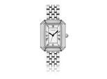 Quarzuhr CLARE MOSS "CMB5-B074S", silber, Armbanduhren, Damen, Quarzuhr