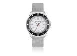 Quarzuhr FRANZ BÖHLER "BA3-B010S", silber, Armbanduhren, Herren, Quarzuhr