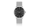 Quarzuhr FRANZ BÖHLER "BB8-B010S", silber, Armbanduhren, Herren, Quarzuhr